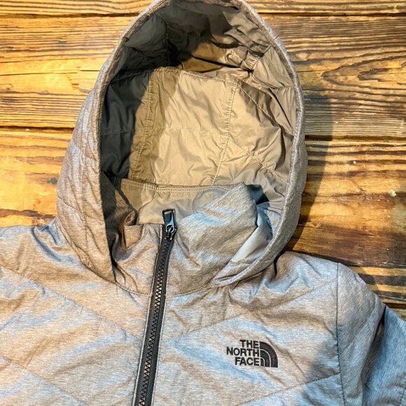 The North Face Tamburello Quilted Hooded Jacket Women's Size Small Grey Puffer - Picture 11 of 11